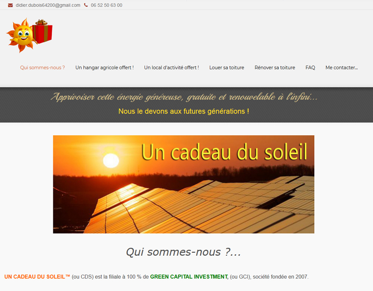 Site uncadeaudusoleil